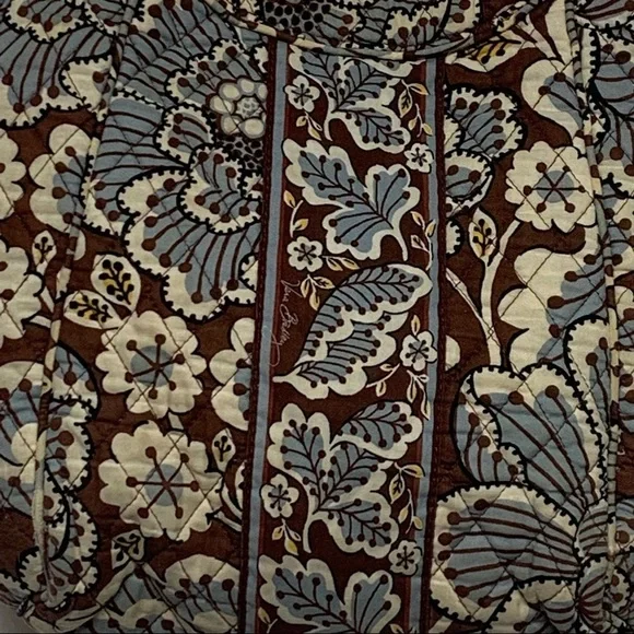 Vera Bradley Slate Blooms Side By Side Tote Shoulder Bag Crafts/Repairs - Picture 3 of 11